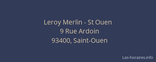 Leroy Merlin - St Ouen