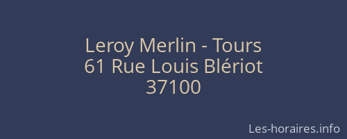 Leroy Merlin - Tours