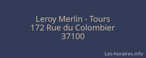 Leroy Merlin - Tours