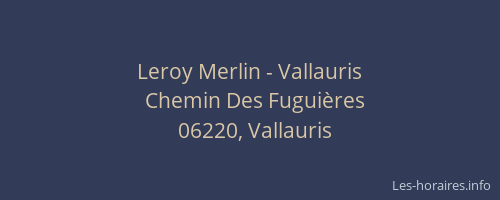 Leroy Merlin - Vallauris