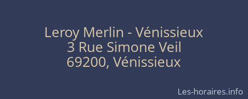 Leroy Merlin - Vénissieux