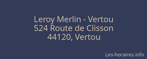 Leroy Merlin - Vertou