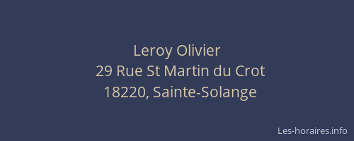 Leroy Olivier