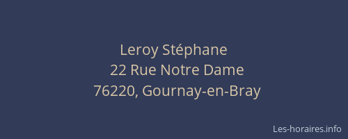 Leroy Stéphane