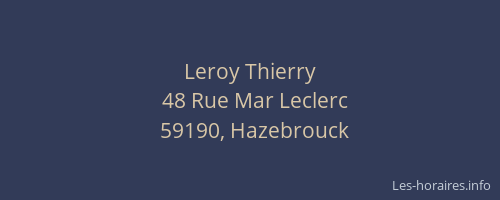 Leroy Thierry