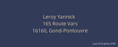 Leroy Yannick