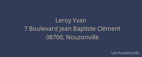 Leroy Yvan