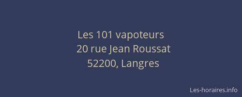 Les 101 vapoteurs