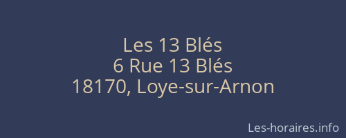 Les 13 Blés