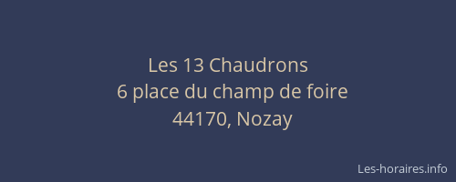 Les 13 Chaudrons