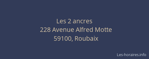 Les 2 ancres