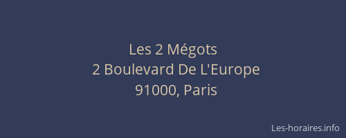 Les 2 Mégots