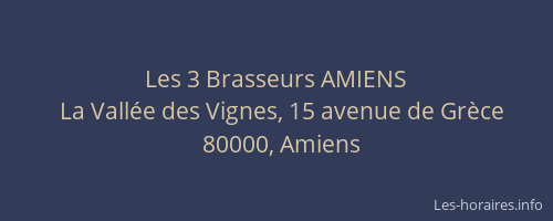 Les 3 Brasseurs AMIENS