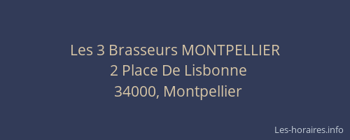Les 3 Brasseurs MONTPELLIER