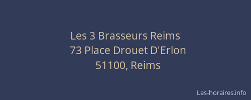 Les 3 Brasseurs Reims