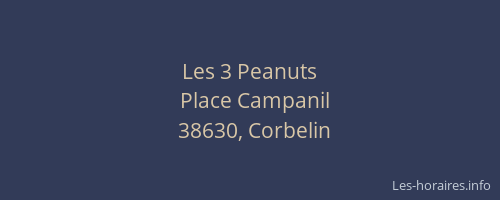 Les 3 Peanuts