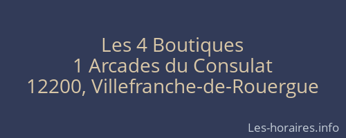 Les 4 Boutiques