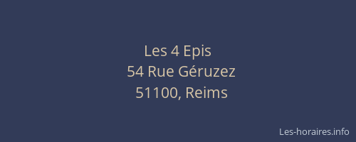 Les 4 Epis