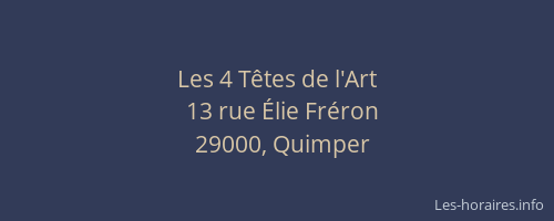Les 4 Têtes de l'Art