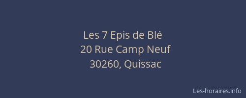 Les 7 Epis de Bl&eacute;