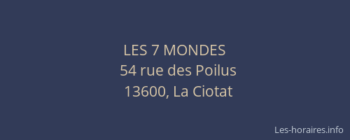 LES 7 MONDES