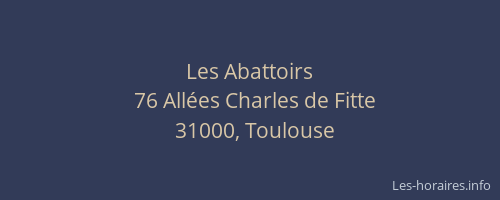 Les Abattoirs