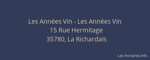 Les Années Vin - Les Années Vin