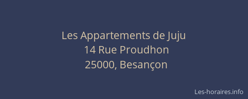 Les Appartements de Juju