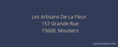 Les Artisans De La Fleur