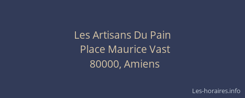 Les Artisans Du Pain