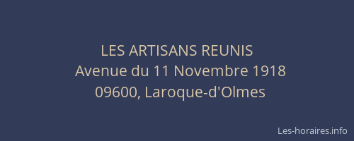 LES ARTISANS REUNIS