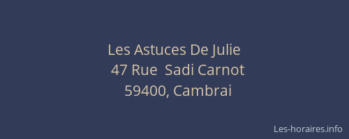 Les Astuces De Julie