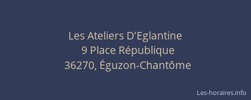 Les Ateliers D'Eglantine