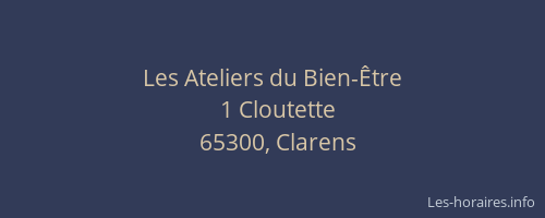 Les Ateliers du Bien-&Ecirc;tre