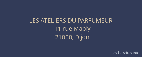LES ATELIERS DU PARFUMEUR