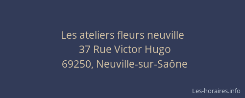 Les ateliers fleurs neuville