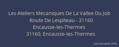 Les Ateliers Mecaniques De La Vallee Du Job