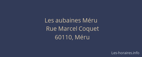 Les aubaines M&eacute;ru