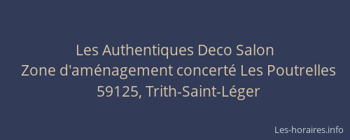 Les Authentiques Deco Salon