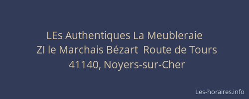 LEs Authentiques La Meubleraie