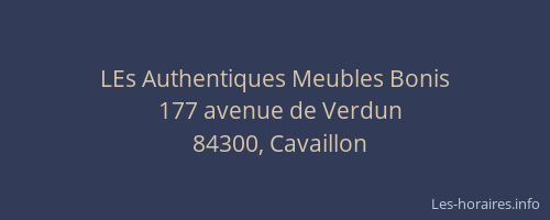 LEs Authentiques Meubles Bonis