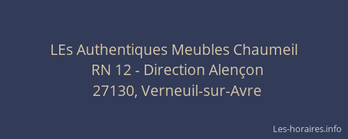 LEs Authentiques Meubles Chaumeil