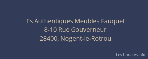 LEs Authentiques Meubles Fauquet