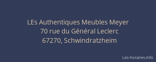 LEs Authentiques Meubles Meyer