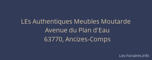 LEs Authentiques Meubles Moutarde