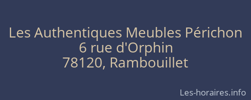 Les Authentiques Meubles P&eacute;richon