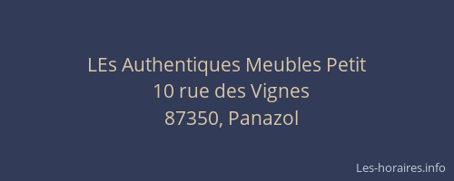 LEs Authentiques Meubles Petit