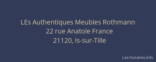 LEs Authentiques Meubles Rothmann