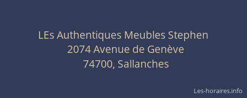 LEs Authentiques Meubles Stephen