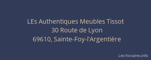 LEs Authentiques Meubles Tissot